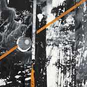 Zuwege, 2020-2023, Collage Mixed Media Unikat auf Leinwand, gerahmt 60x40cm